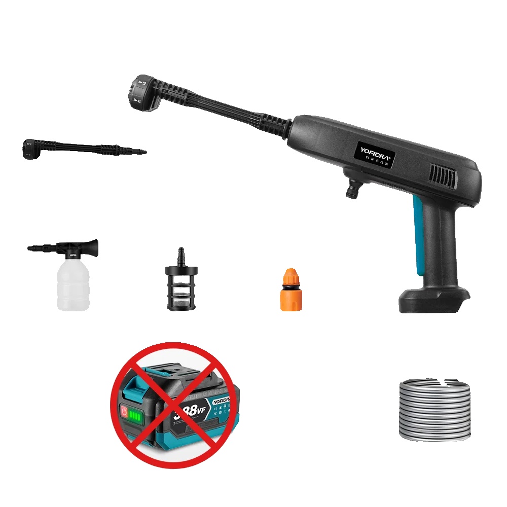 Elektrische Wasserpistole, 200 Bar Maximaldruck, Kabelloses Design, Keine Batterie