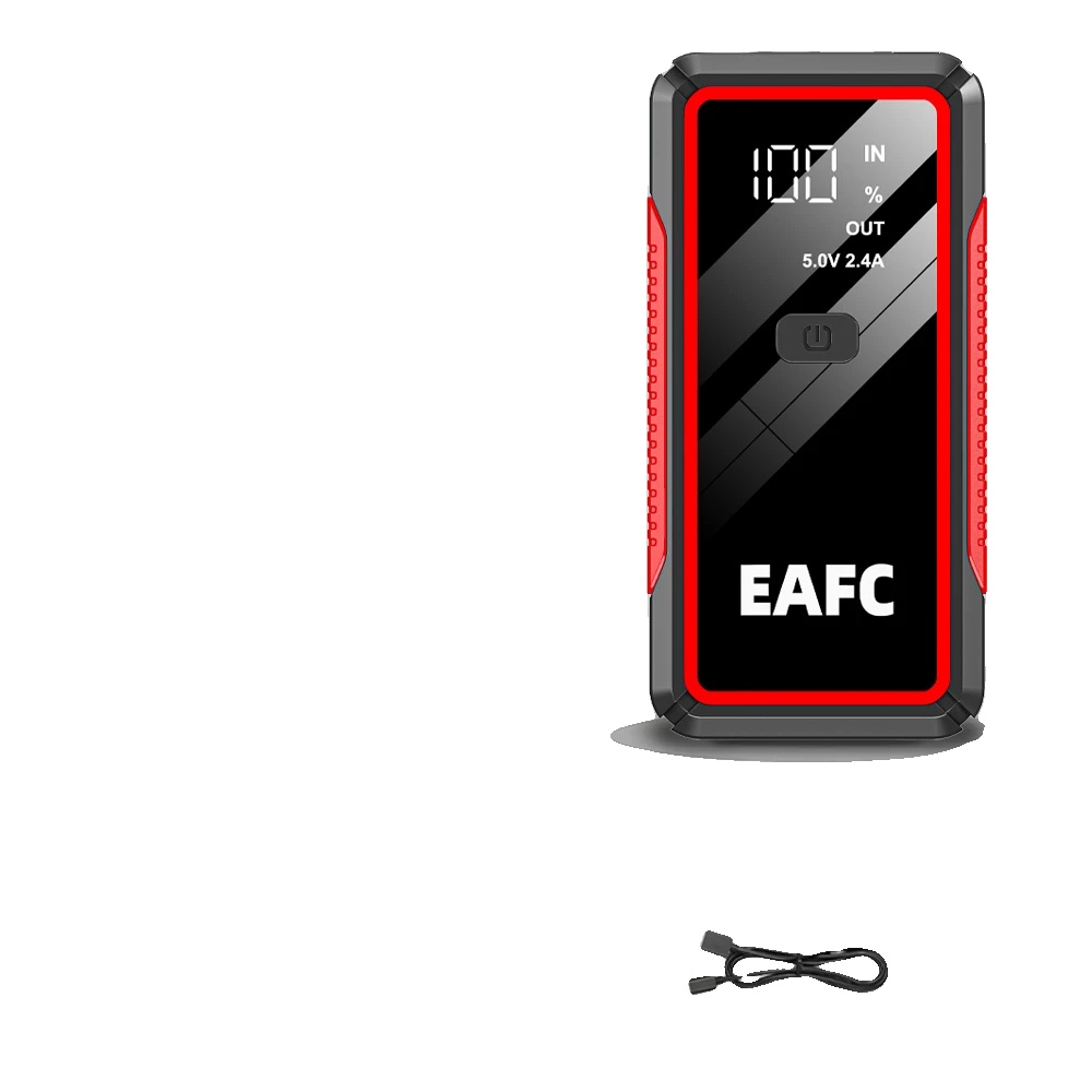 Starthilfe, Tragbare Powerbank, Led-taschenlampe, 4000a Smart Clip
