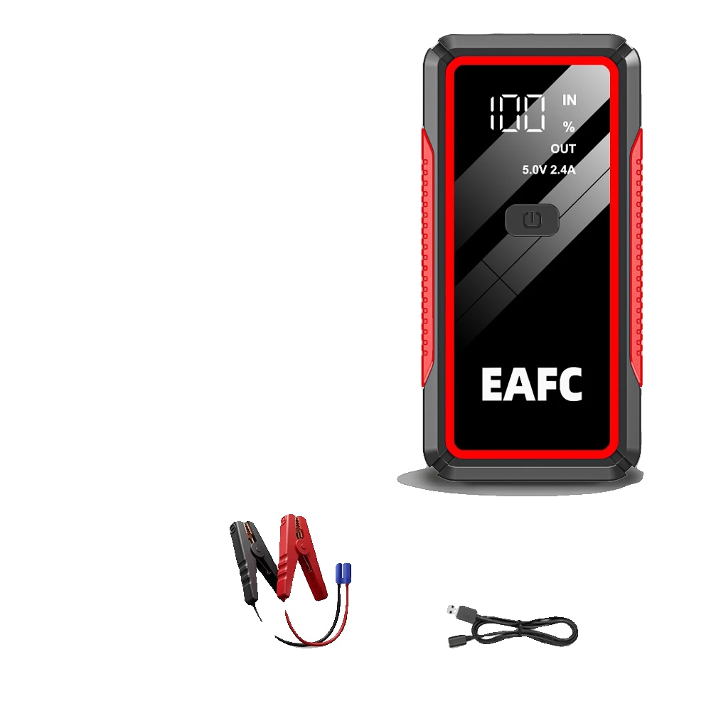 Starthilfe, Tragbare Powerbank, Led-taschenlampe, 4000a Gewöhnlicher Clip