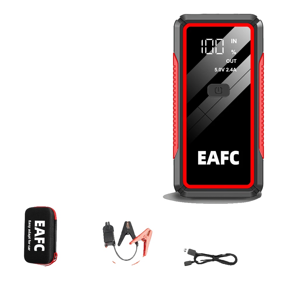 Starthilfe, Tragbare Powerbank, Led-taschenlampe, Intelligente Clip Mit Tasche