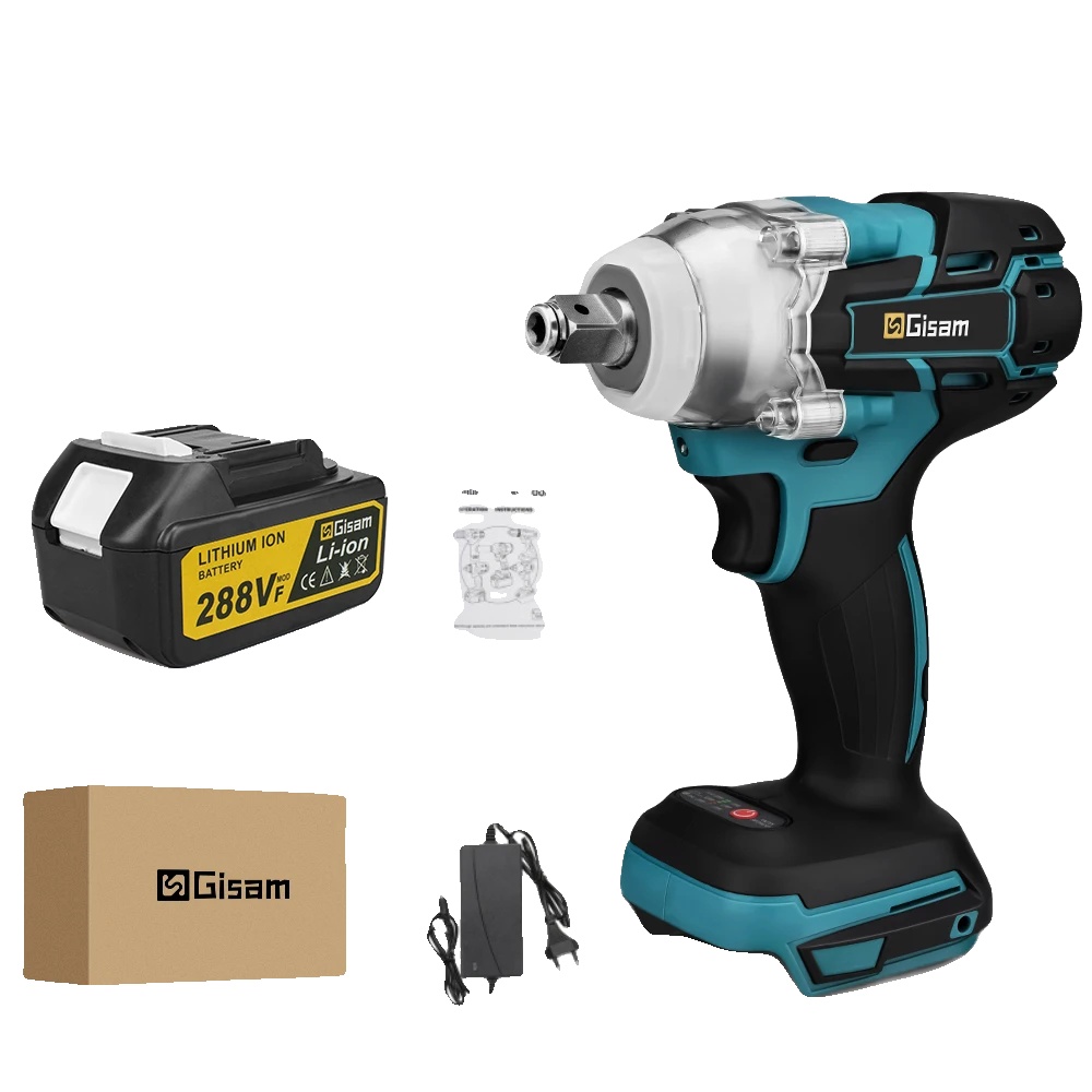 Schlagschrauber, 520 N·m Max. Drehmoment, Bürstenloser Motor, 1 Batterie