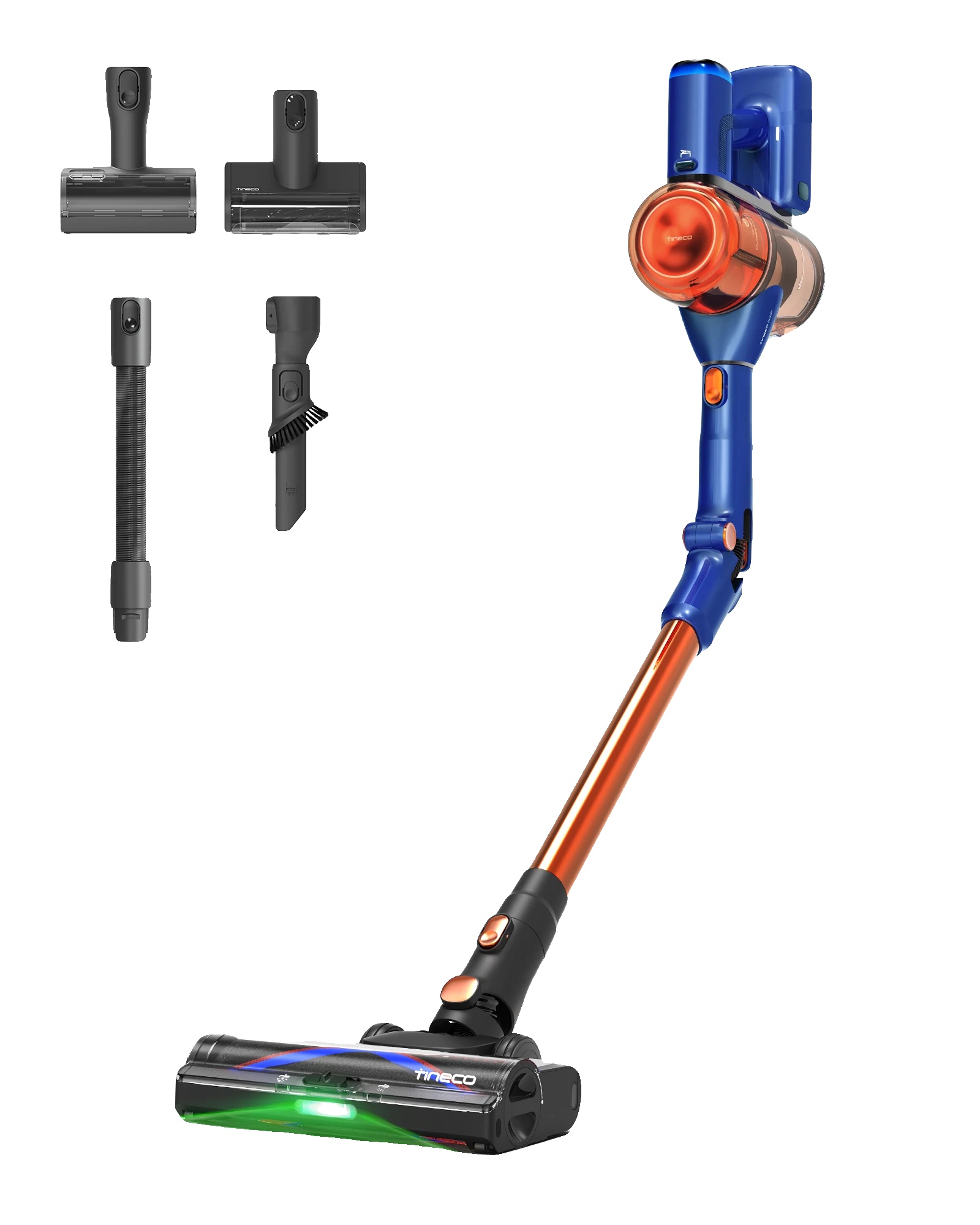 Staubsauger, 200 Aw Saugkraft, 500w Leistung, 95 Min Laufzeit, Leichtes Design, 6-stufiges Filtersystem