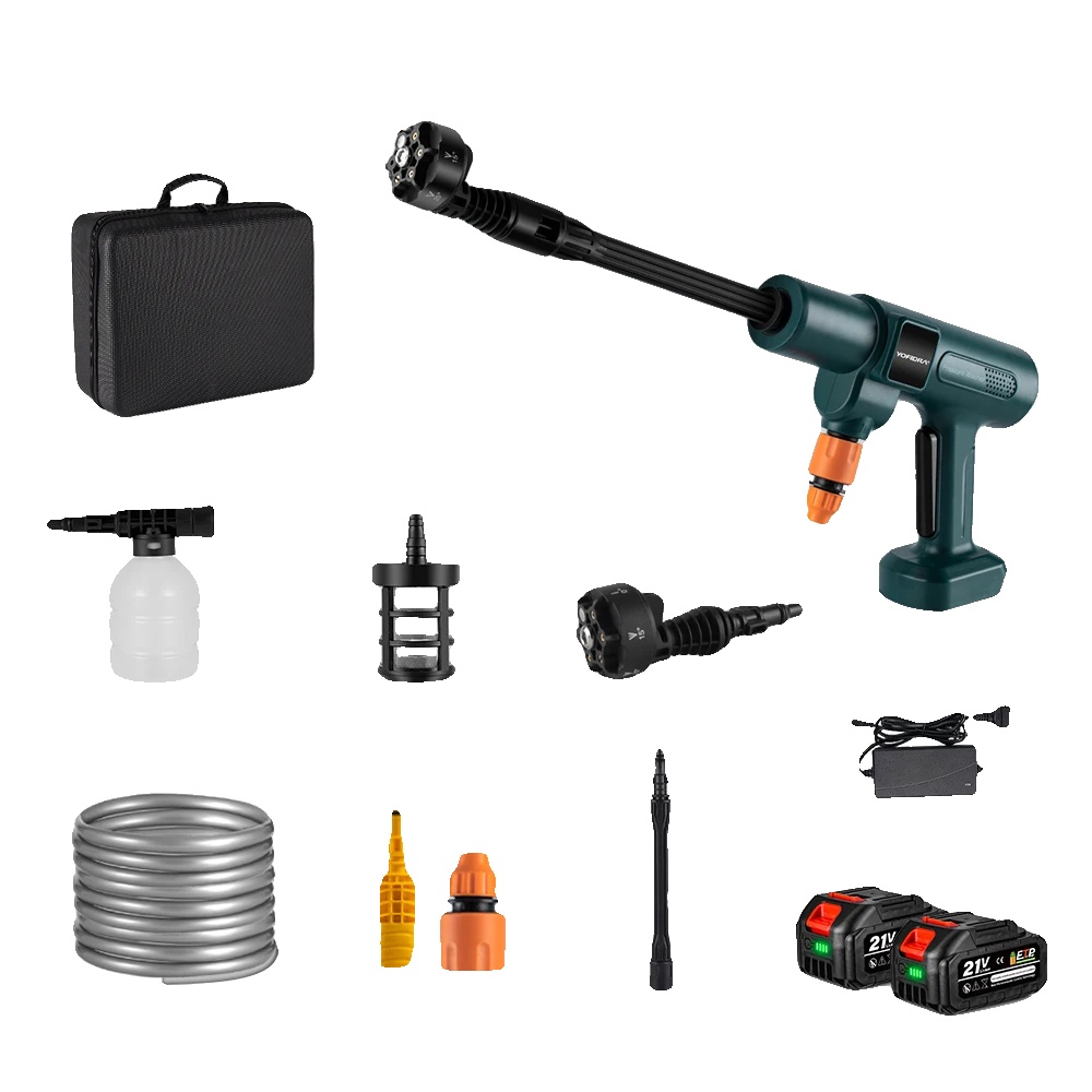 Hochdruckreinigerpistole, Kabellos, Tragbar, 2xbatterie Set-a