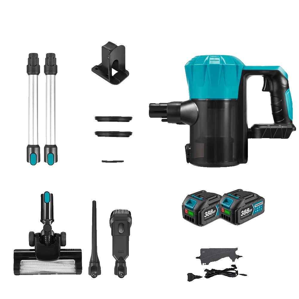 Staubsauger, Starke Saugkraft, Bürstenloser Motor, 2 Batterien