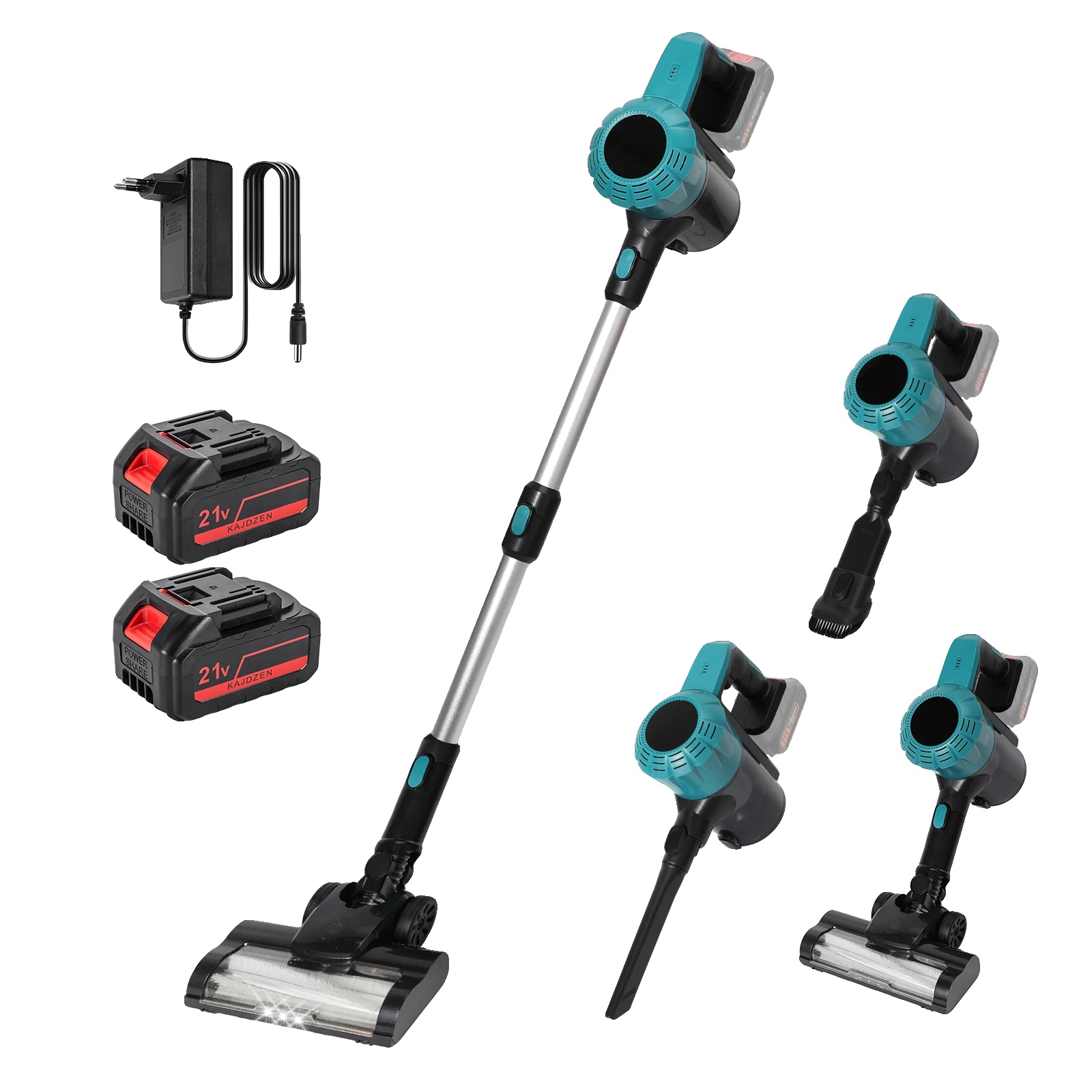 Akku-staubsauger, 2-in-1 Design, Hepa-filterung, Set-2 Batterien