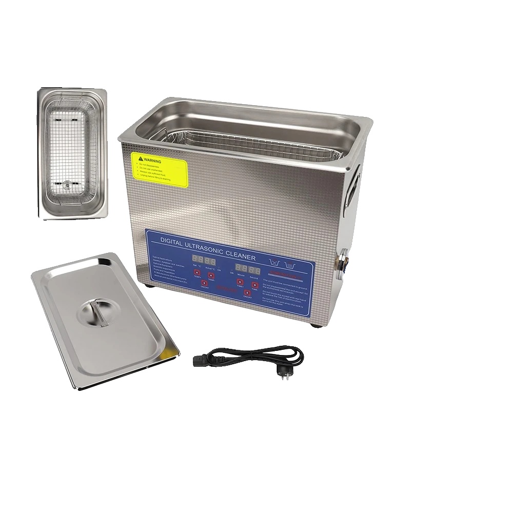 Ultraschallreiniger, 180w Leistung, 6l Kapazität, Einstellbare Temperatur 20-80°c, 40khz Frequenz, Digitaler Timer 0-30 Minuten