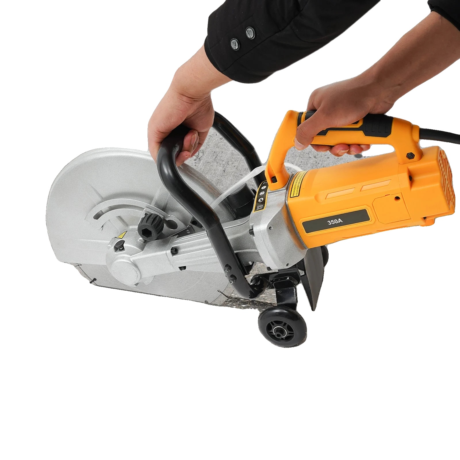 Betonsäge, Elektromotor, 14 Zoll Klinge, Gelb