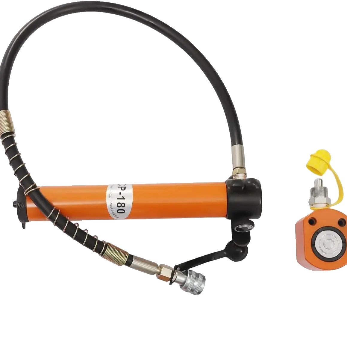 Hydraulikram-zylinderheber, 10t Hebekapazität, Kompatibel Mit Hydraulischen Werkzeugen, Orange Rot