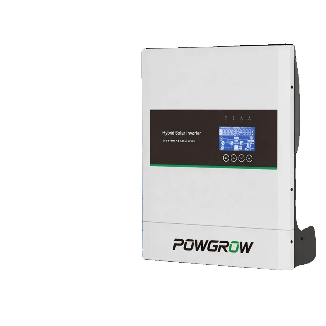 Hybrid-solarwechselrichter, 12 Kw Nennleistung, 24 Kva Spitzenleistung, 48v Kompatibilität, Mppt Spannungsbereich 60v-450v, Abmessungen 58x50x20,8 Cm
