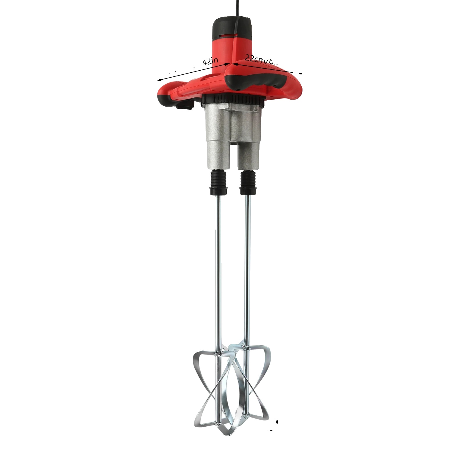 Zementmischer, 1800w Leistung, 6 Geschwindigkeitsstufen, Rot, Eu