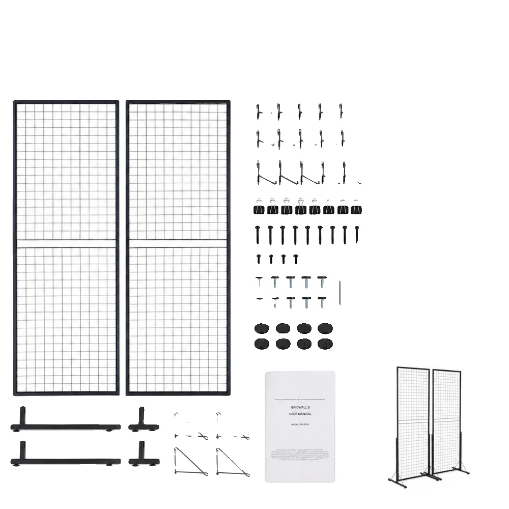Displayständer, Freistehender T-basis, Vielseitiger Organizer, 2stück