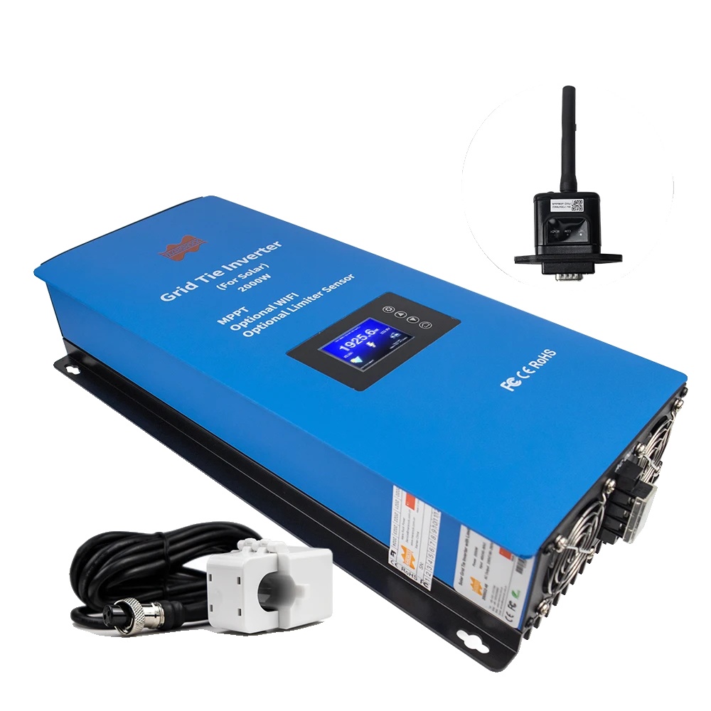 Netzwechselrichter, 2000w Ausgangsleistung, Anti-insel-schutz, Mit Wifi, 230v, 48v