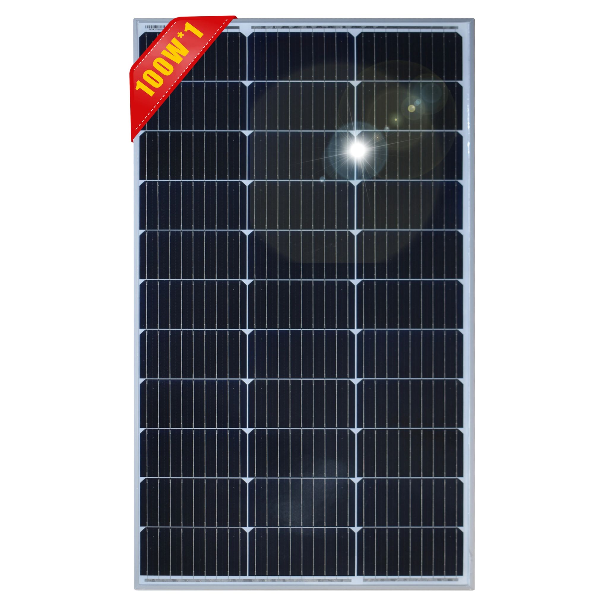 Solarpanel, Monokristallines Design, Hohe Effizienz, 100w 1stück