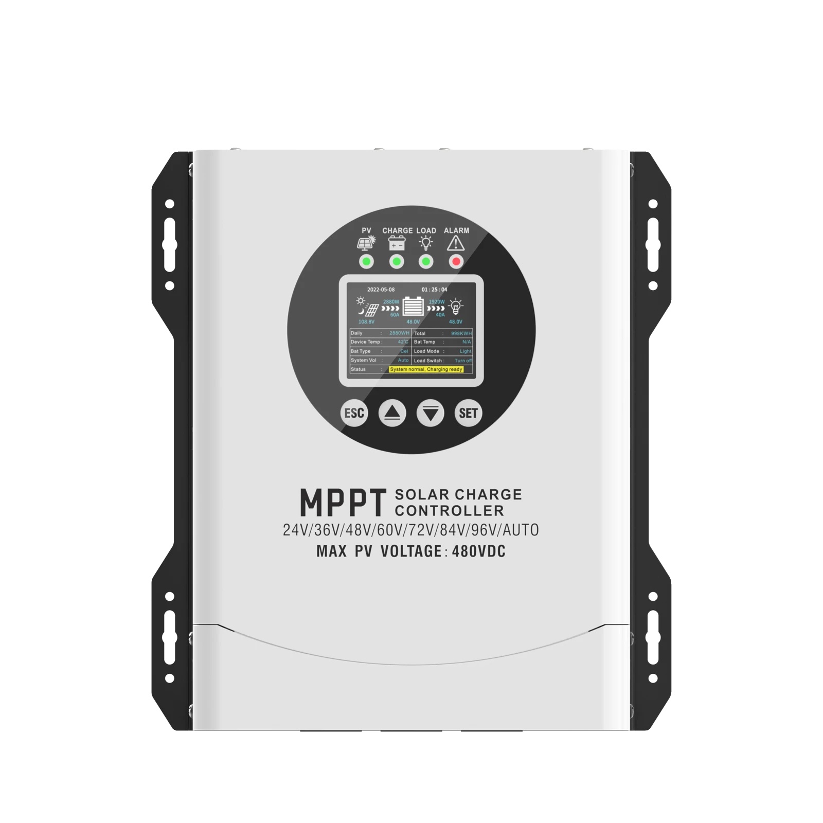 Solar-ladecontroller, Max. Pv-eingang 480v, Mppt-effizienz 99%, Kein Wifi-a, 60a-a, Pv 18-230v-c