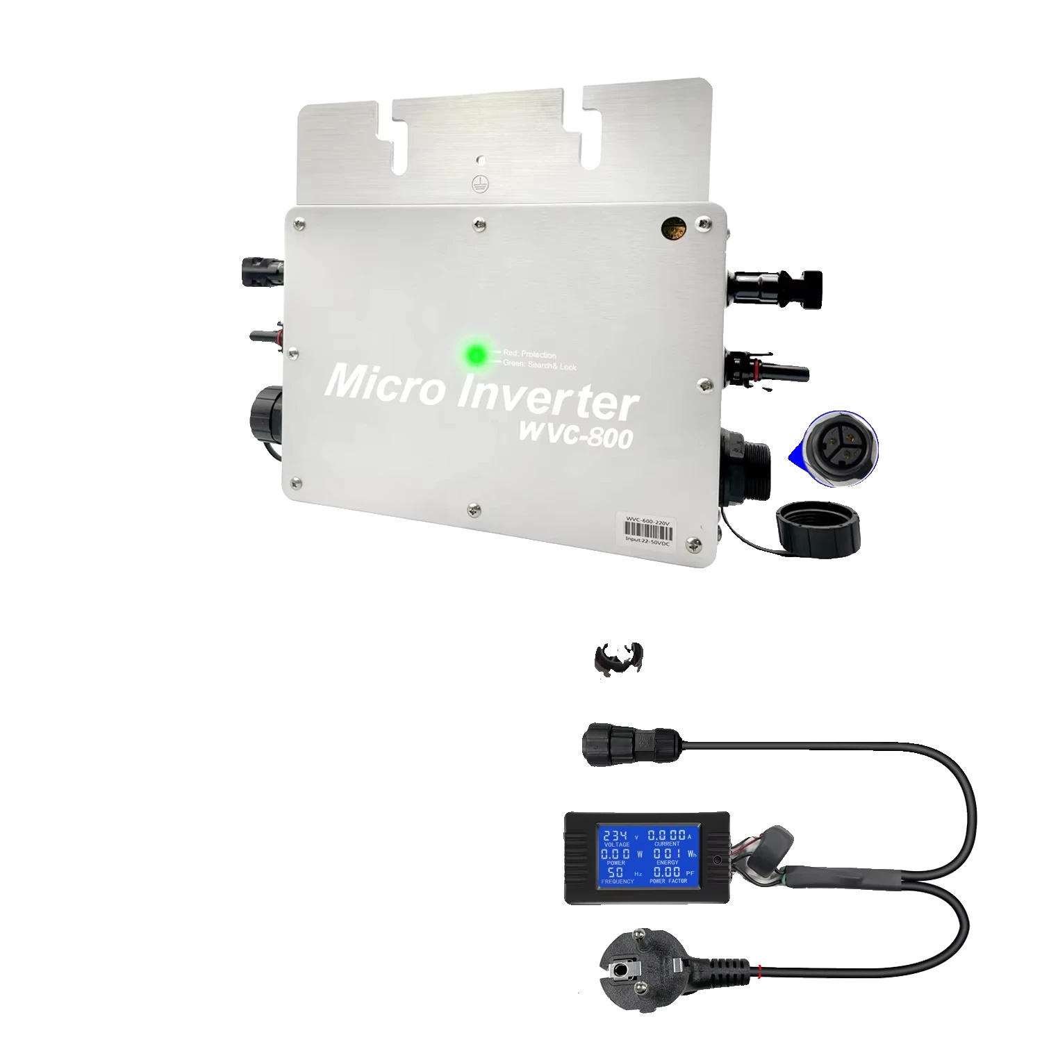 Solarwechselrichter, Hohe Effizienz, Wasserdichtes Design, 800w Mit Led, 220v-230vac, Pv 22-50vac