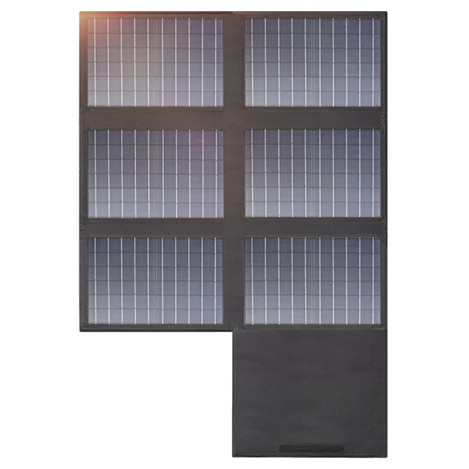 Solarpanel, 60w Maximalleistung, 18v Dc-ausgang, Multi-usb-ausgänge, 21,8% Effizienz, Kompakte Abmessungen 38x25,5x7 Cm