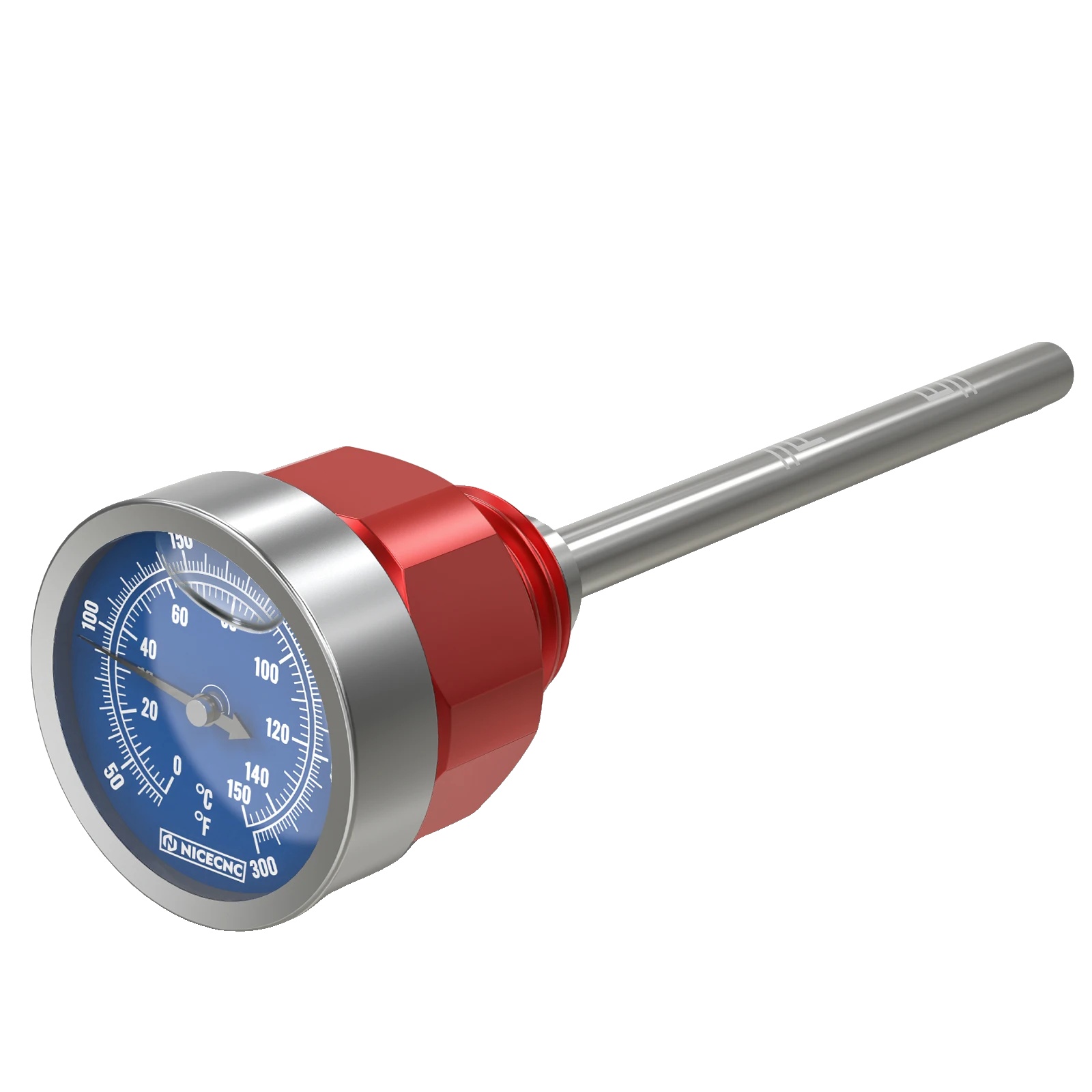 Ölmessstab, Temperaturanzeige, Langlebige Aluminiumkonstruktion, Rot
