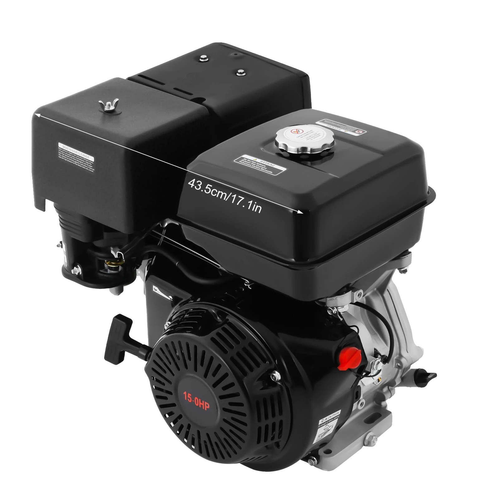 Gasmotor, 420cc Hubraum, 15ps Leistung, Schwarz
