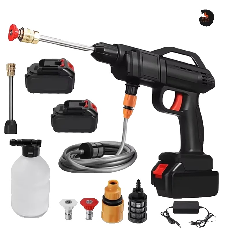 Hochdruck-spritzwasserpistole, 600w Leistung, 22-30bar Druck, Mit 2xbatterie