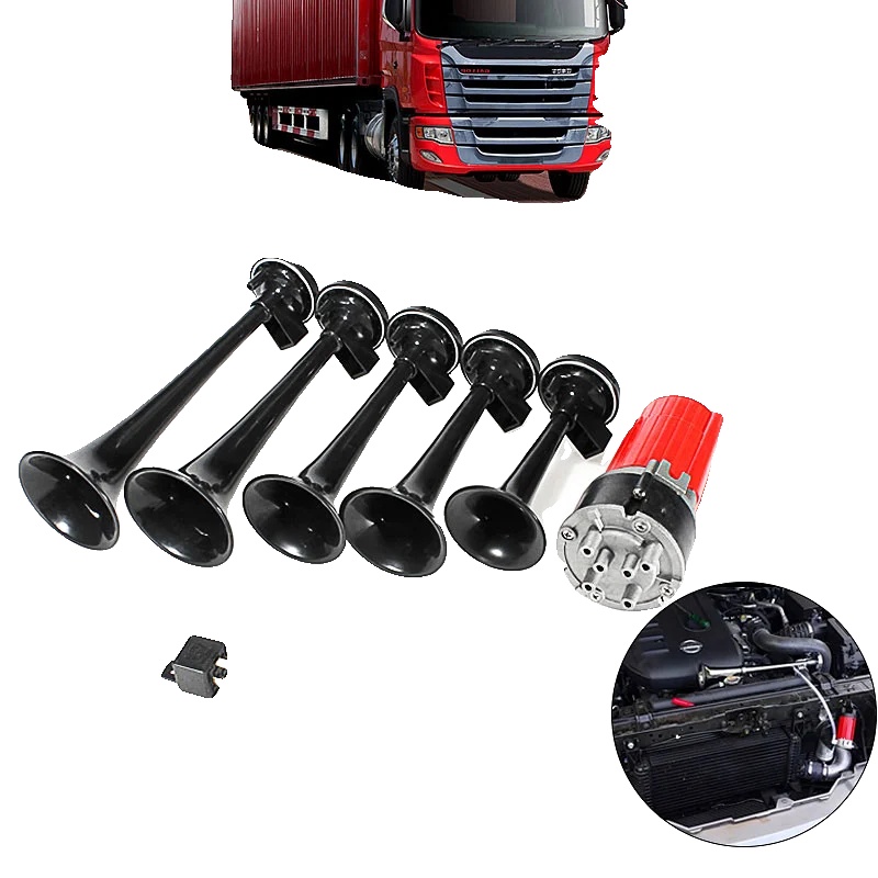 Lufthorn, 12v, 125 Db, Abs-kunststoff, 5 Trompeten-set, Spielt Dixie-melodie