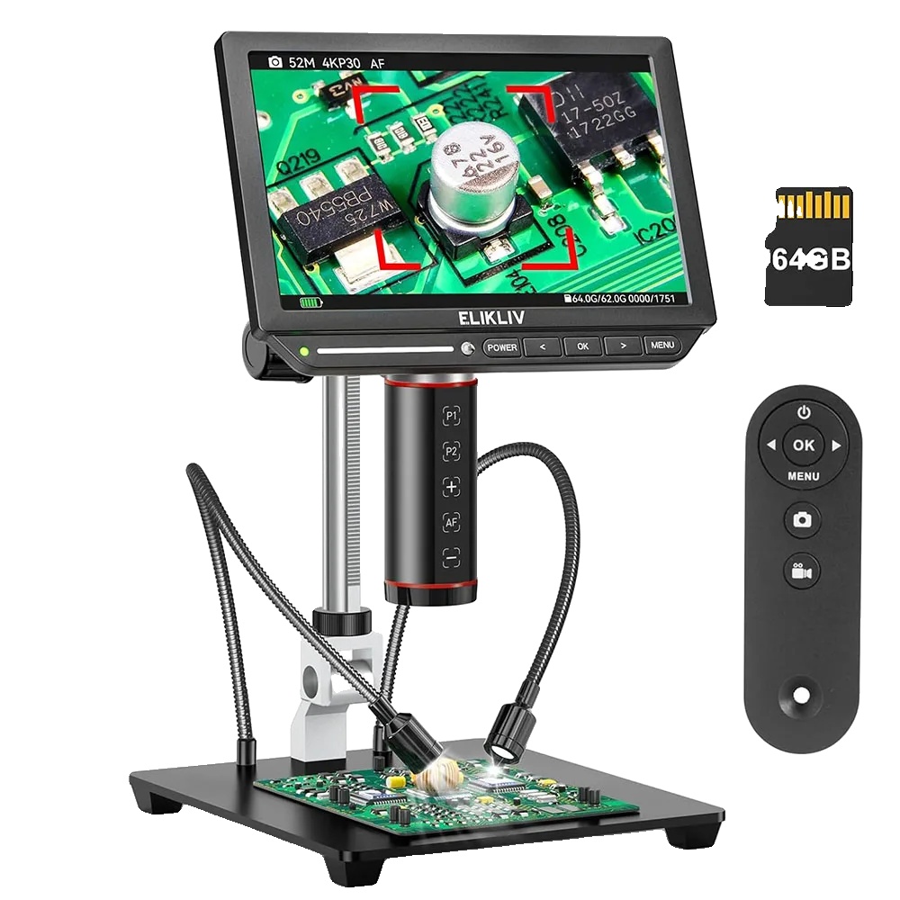 Digitalmikroskop, 2000-fache Vergrößerung, 4k Uhd Auflösung, Em4k-af, 2000x, Nan, Nan