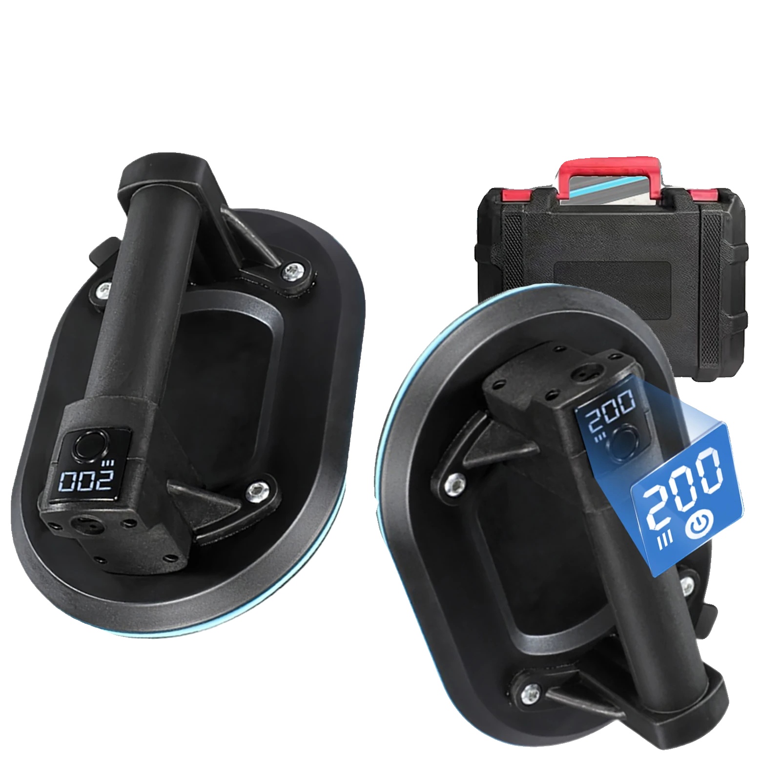 Elektrischer Vakuum-saugnapfheber, Maximale Traglast 200 Kg, Saugnapfdurchmesser 200 Mm, Batteriekapazität 1800 Mah, Ladezeit 2 Bis 3 Stunden,