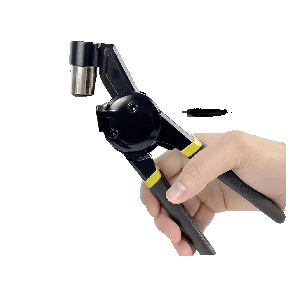 Handlocher Werkzeug, Metallösen, 10mm Größe, Automatische Aktion, Magnetische Klemmmechanismus, Geeignet Für Verschiedene Materialien
