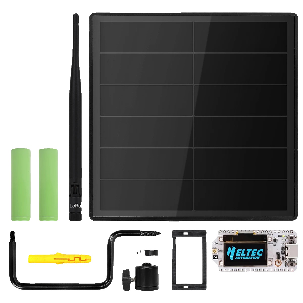 Solar Lora Knoten, 6000mah Batterie, Umweltfreundliche Energie, Heltec Lora Und 2bat