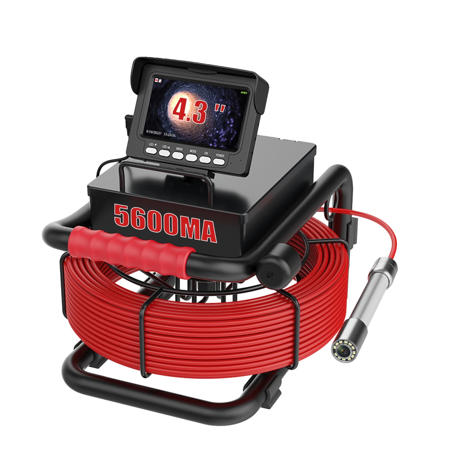 Rohrinspektionskamera, Dvr-aufnahme, Wasserdichtes Design, 22mm Mit Dvr, 50m