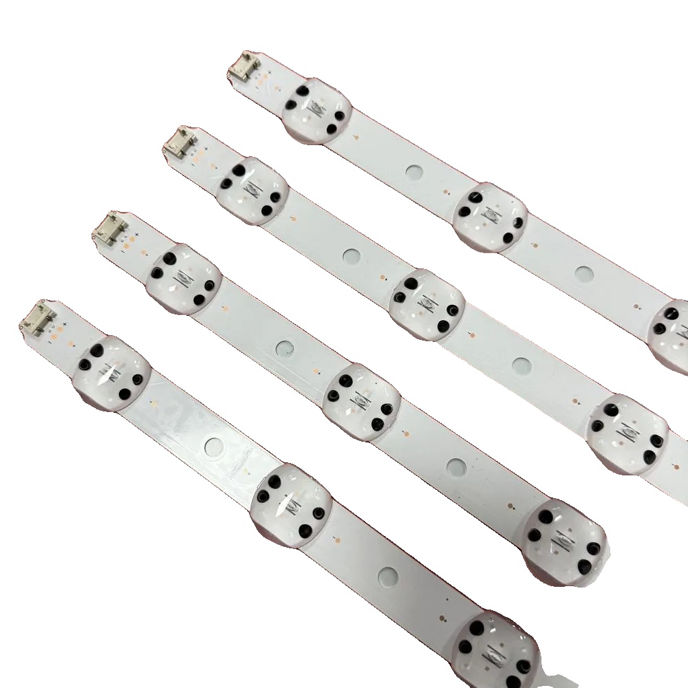 Led-streifen, 4 Stück, 713mm, 6v, Kompatibel Mit Mehreren Tv-modellen, Enthält Doppelseitiges Klebeband
