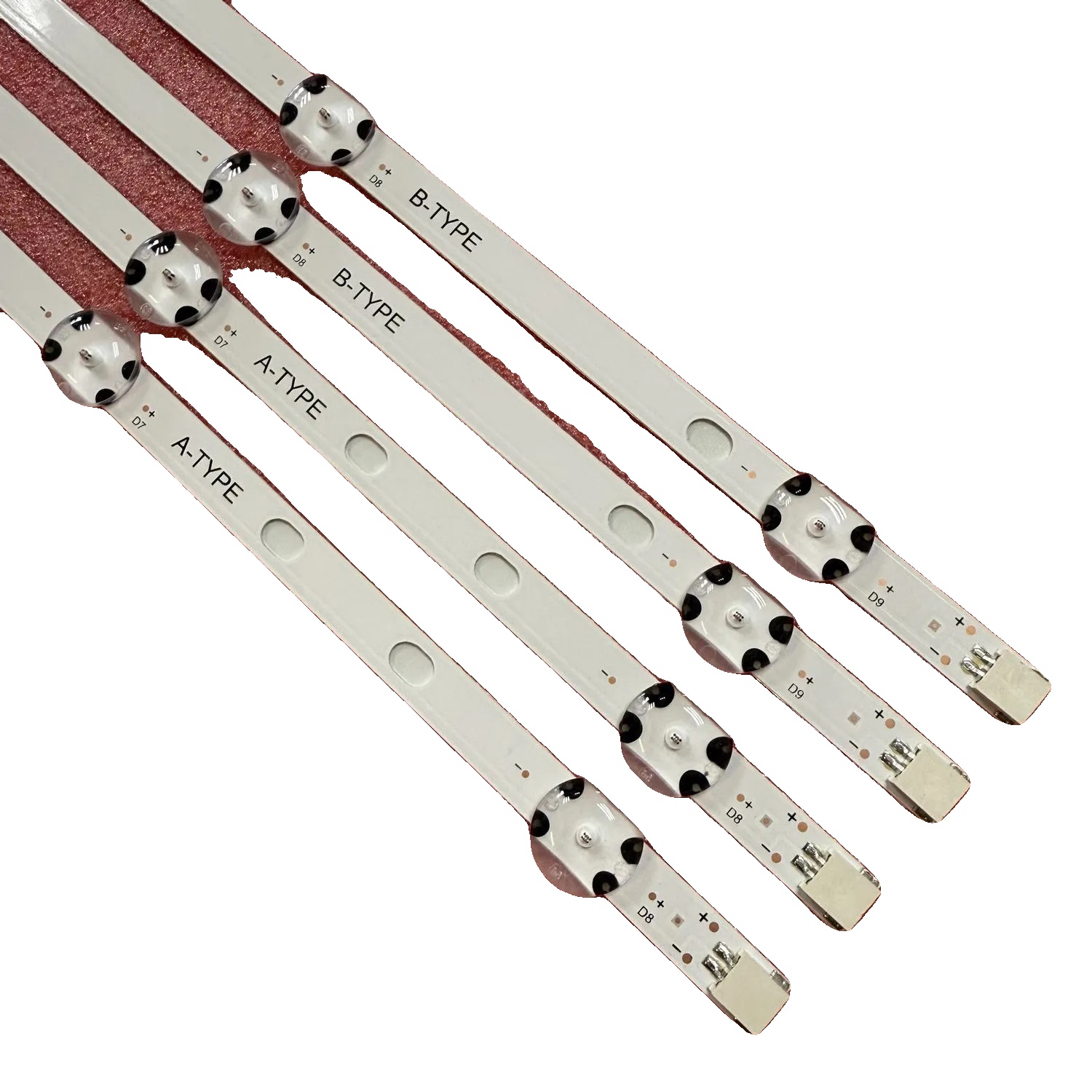 Led-hintergrundbeleuchtungsstreifen, 4 Stück/set, 817 Mm Länge, Dimmbar, Aluminium, Lichtquelle: Led-lampen