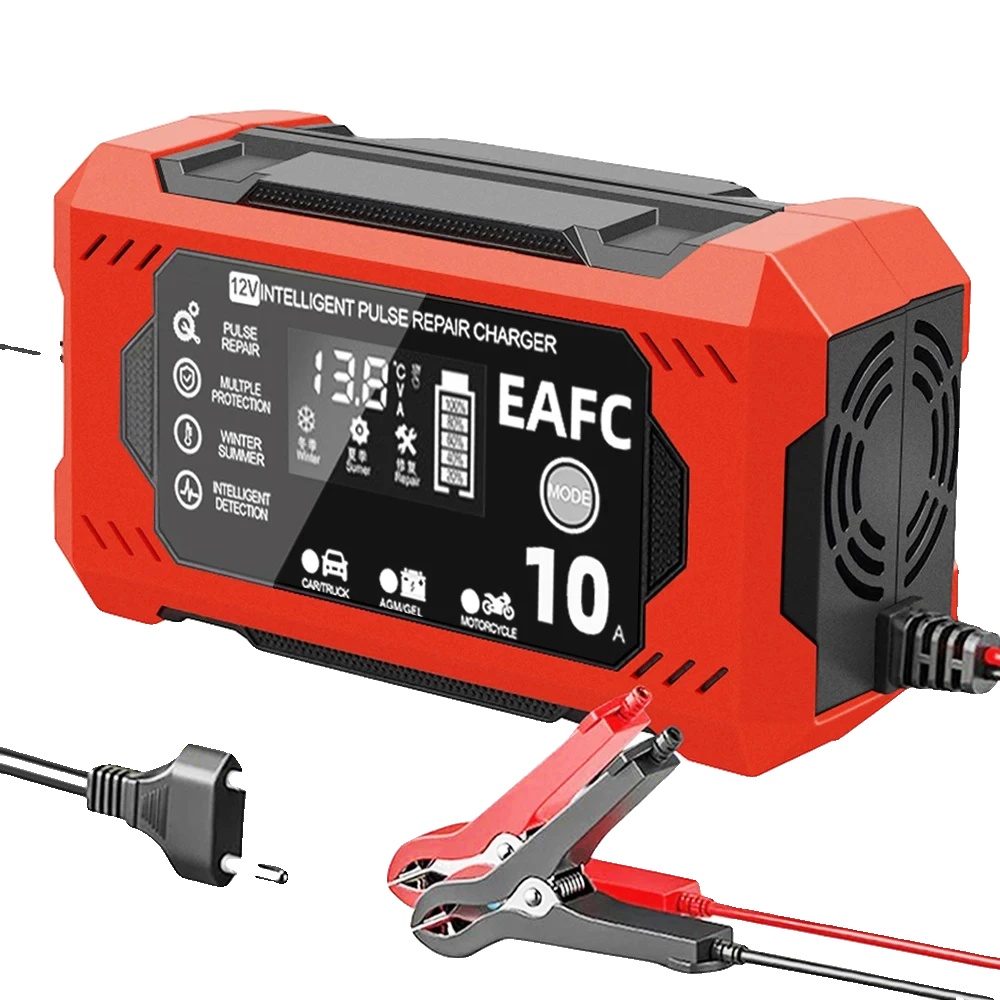 Batterieladegerät, Automatisches Laden, Sicherheitsmerkmale, 10a Eu-stecker