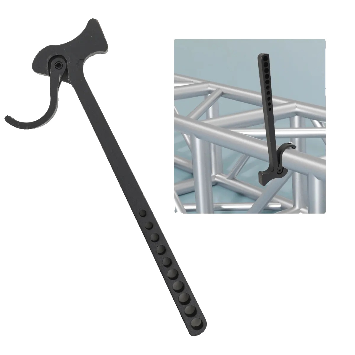 Truss-pin-entferner, Eisenkonstruktion, 48-51 Mm Trägerdurchmesser, Multifunktionswerkzeug, Leichtes Design, Schwarze Farbe
