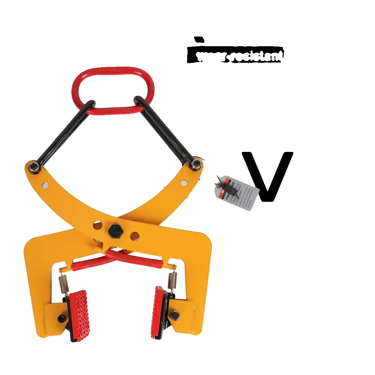 Steinträger Hebezange, Verstellbare Klemmweite 6-24 Cm, Maximale Tragfähigkeit 280 Kg, Hochwertiger Niedriglegierter Stahl, Verpackungsgröße 36 × 41 ×