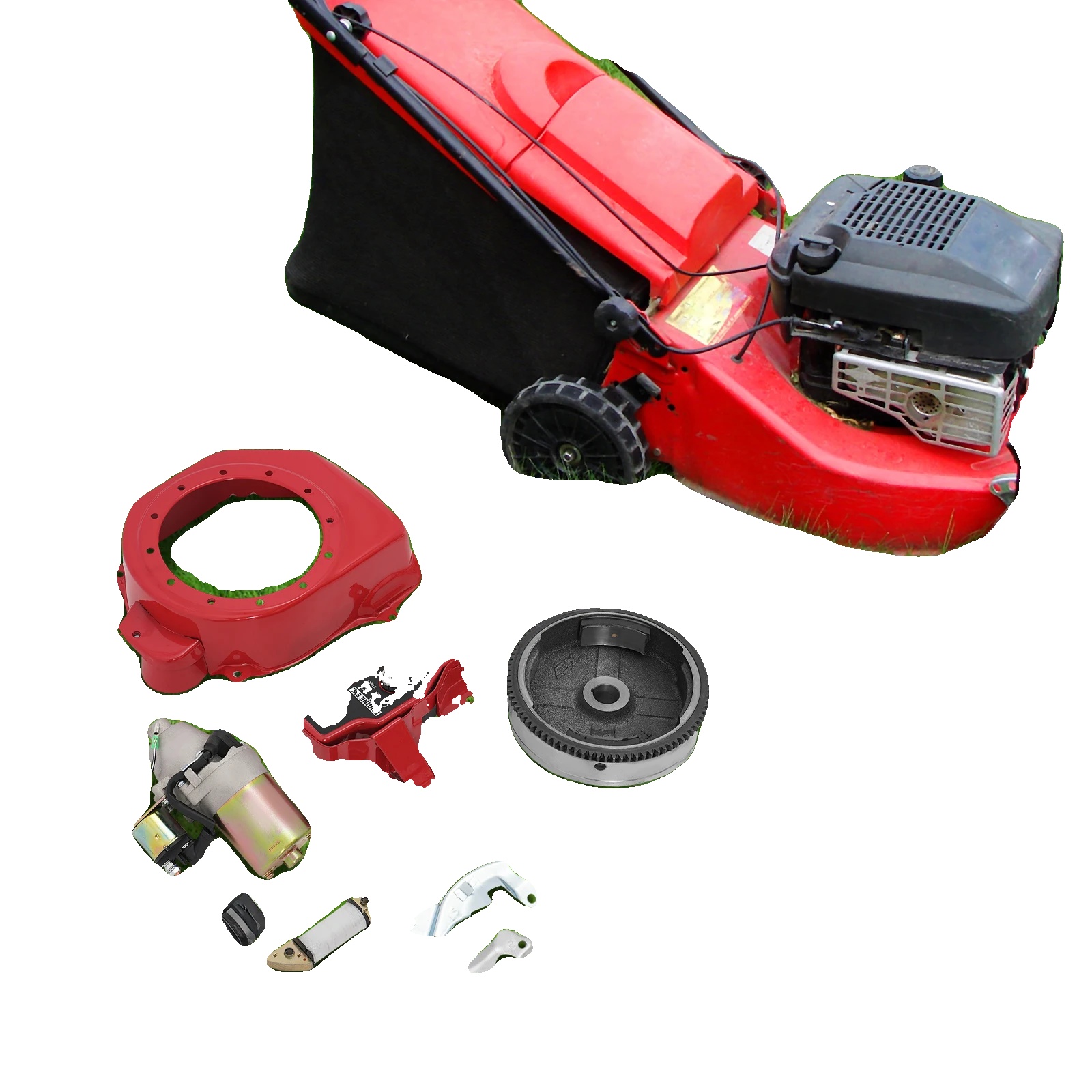 Anlasser-kit, 12v Spannung, Kompatibel Mit Gx160 5,5ps, Kompatibel Mit Gx200 6,5ps, Motorgröße 17x11cm, Schaltkasten Größe 17x11,5cm