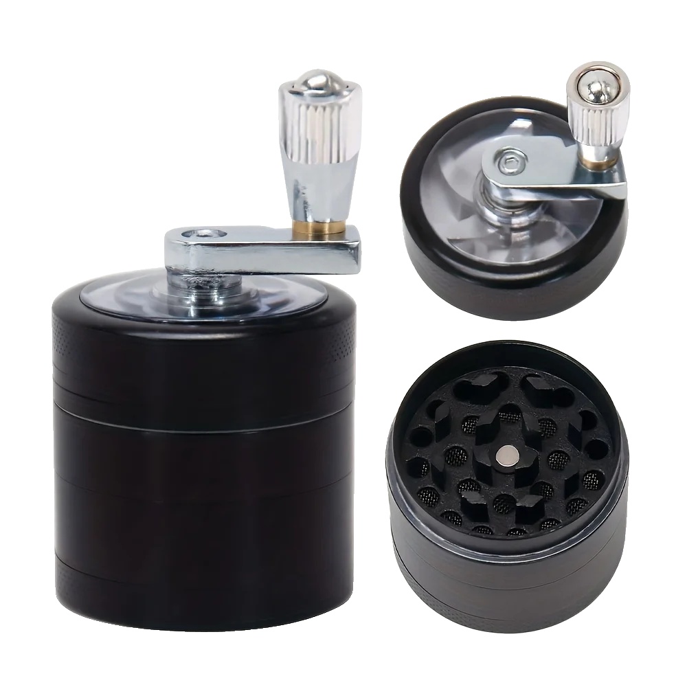 Gewürzmühle, Edelstahl, Umweltfreundliches Design, Schwarz