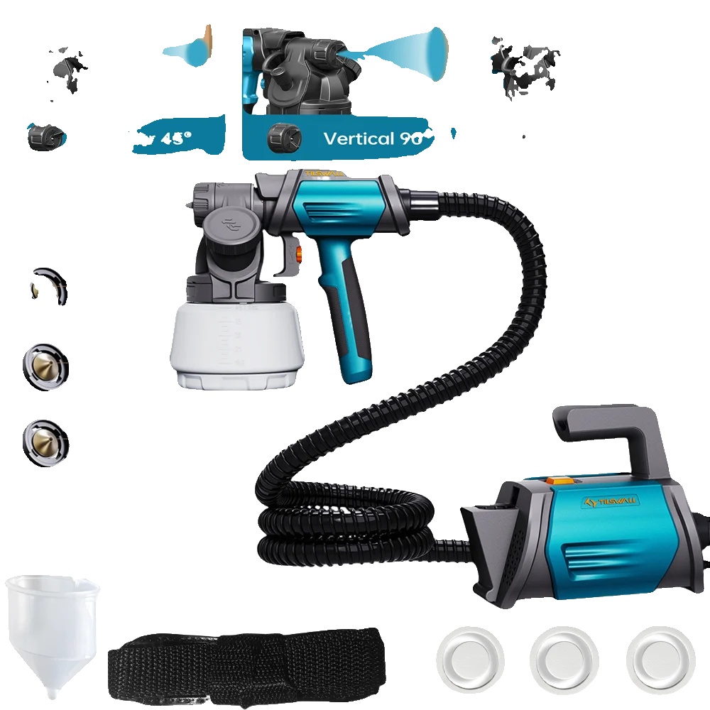 Farbsprüher, 1300ml Tank, 1100ml/min Durchflussrate, Blau
