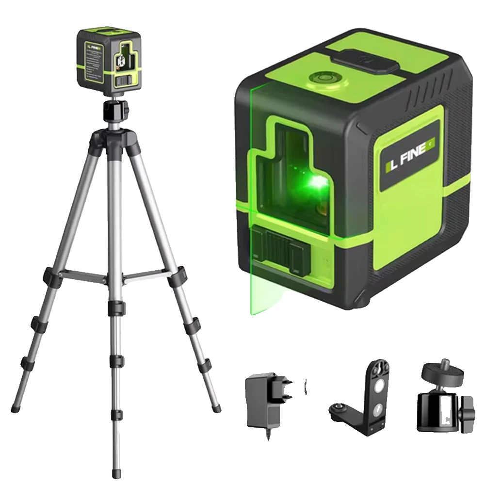 Laser-niveau, Grüner Strahl, Automatische Und Manuelle Nivellierung, Mit Stativ