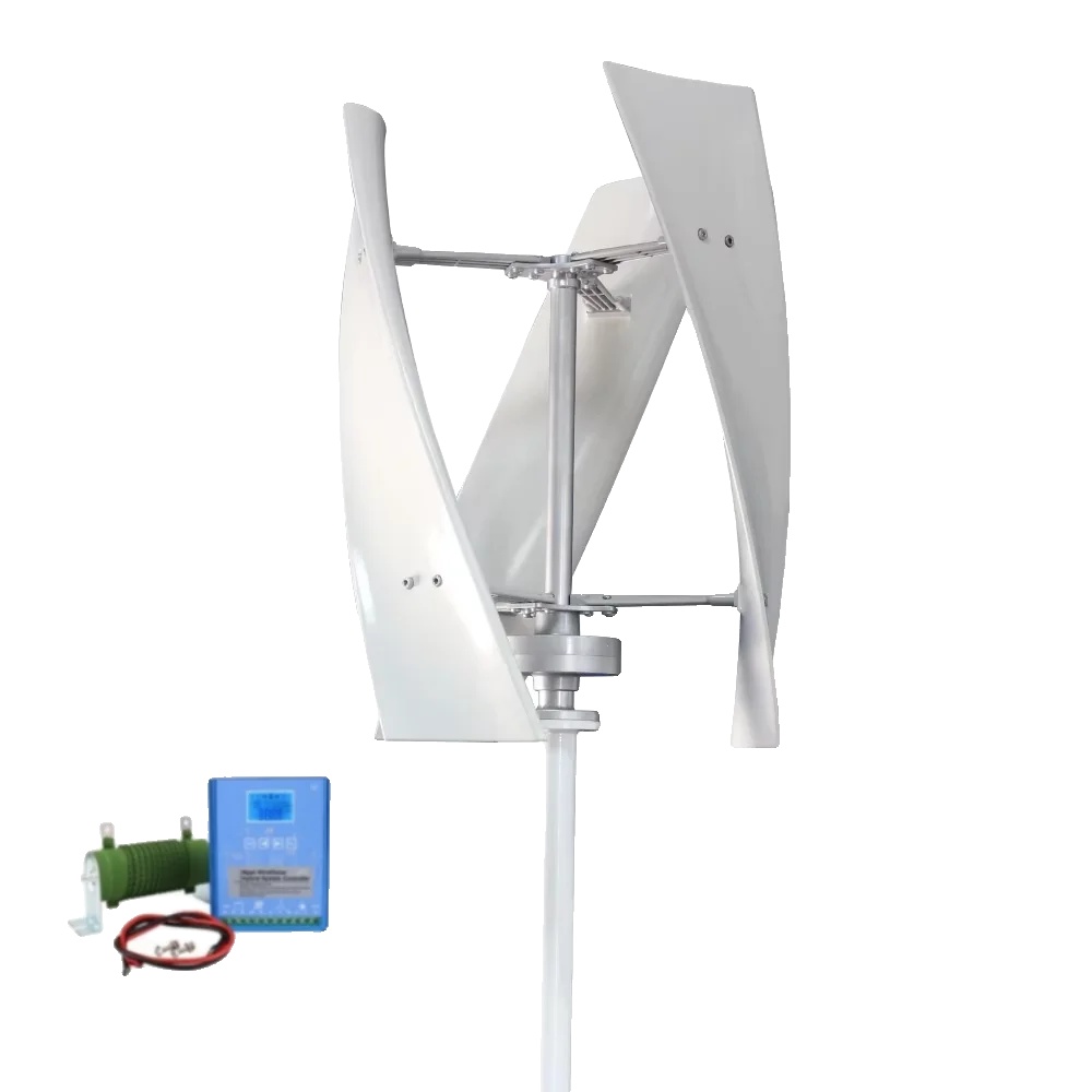 Windturbine, Vertikale Achse Design, 2000w Energieerzeugung, Mit Hybridsteuerung-a, 24v-a, Weiß-c