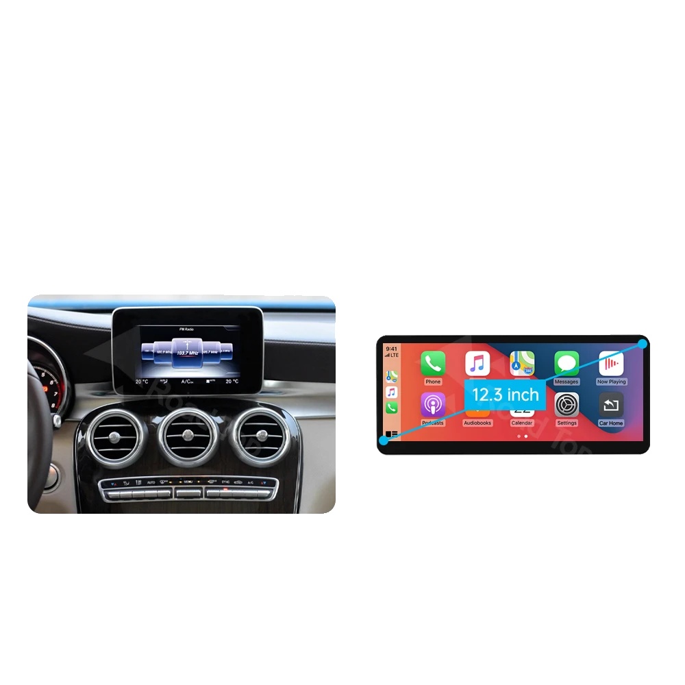 Multimedia-display, Kabelloses Und Kabelgebundenes Carplay, Kompatibel Mit Kameras, 12.3 Glc Ntg5.0