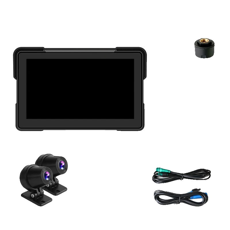Motorraddisplay, Kabelloses Carplay, Bluetooth-konnektivität, 7 Zoll 1080p Kameratmps