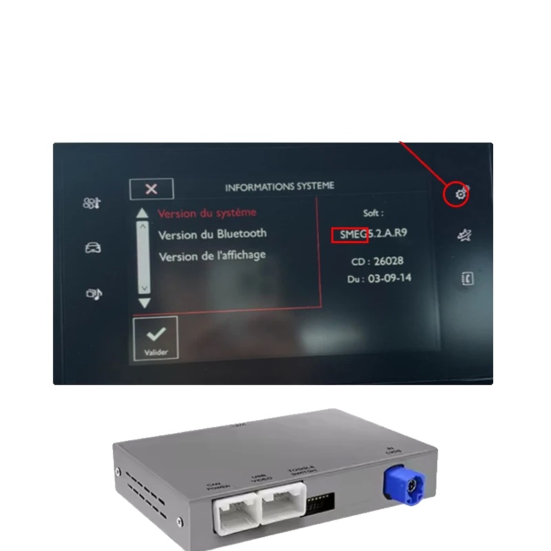 Drahtloser Carplay-adapter, Multimedia-unterstützung, Kamera-integration, Smeg