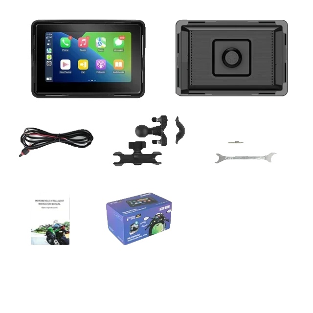 Motorrad Dvr, Wireless Carplay Unterstützung, Wasserdichtes Design, Keine-a, 5 Zoll Bildschirm-b