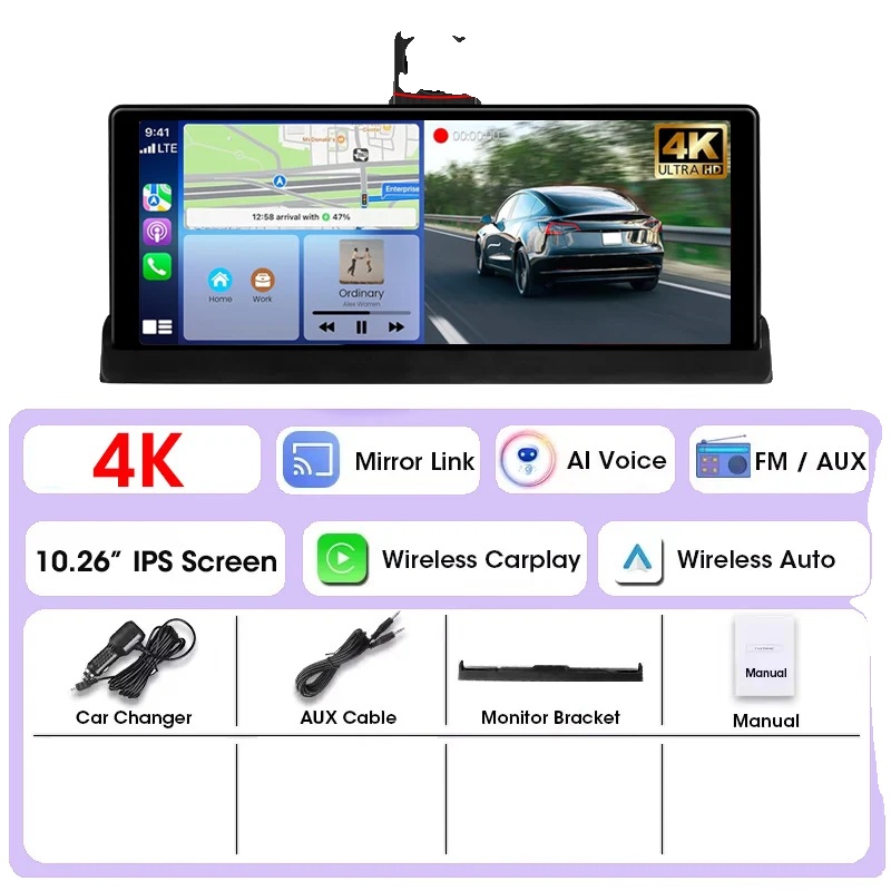 Auto Dvr, Frontkamera, Unterstützung Für Carplay Und Android Auto, Nur Frontkamera, Keine