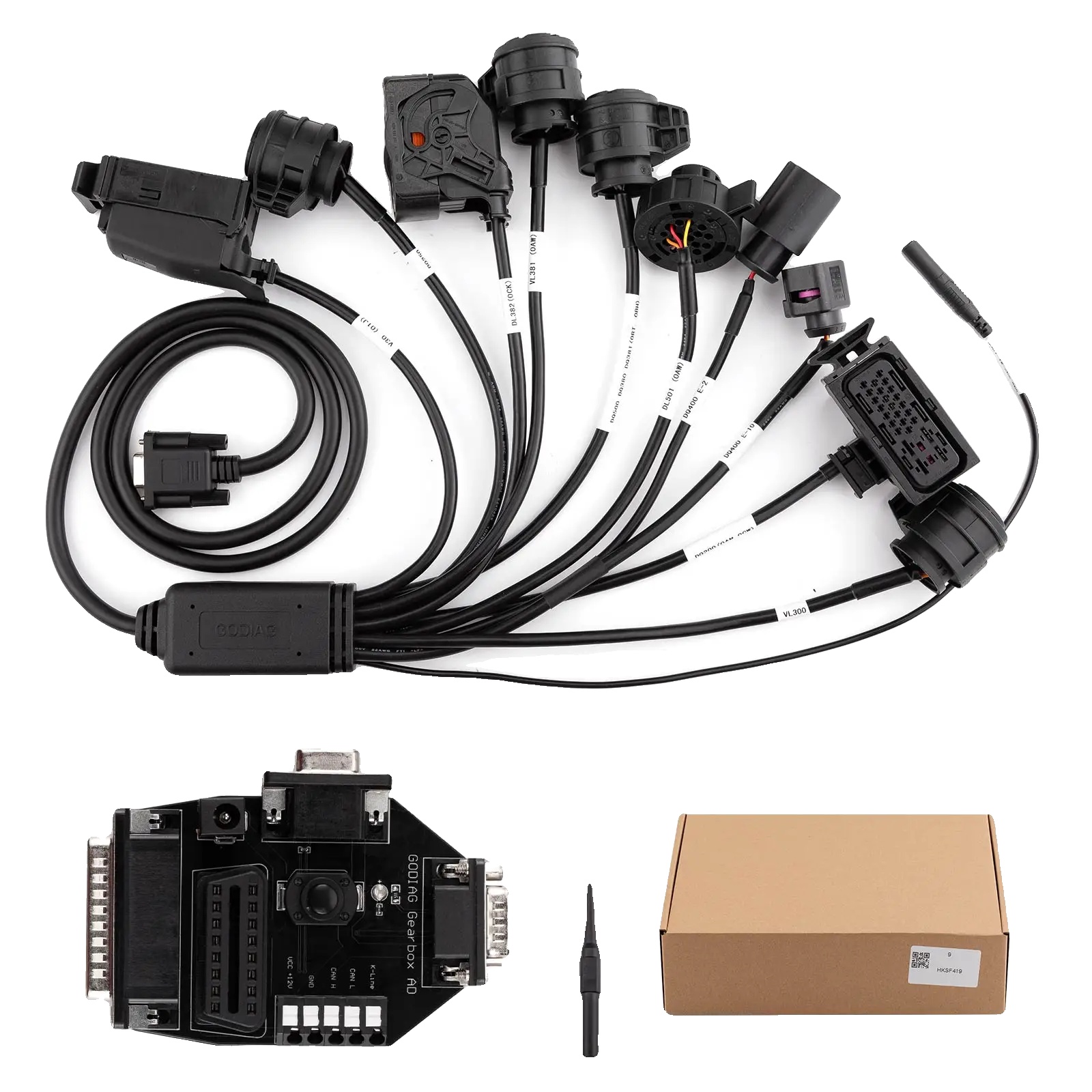 Getriebe-kabelsatz, Unterstützt Autel G-box, Obd2-bench-connector, 9in1 Getriebe Kabel
