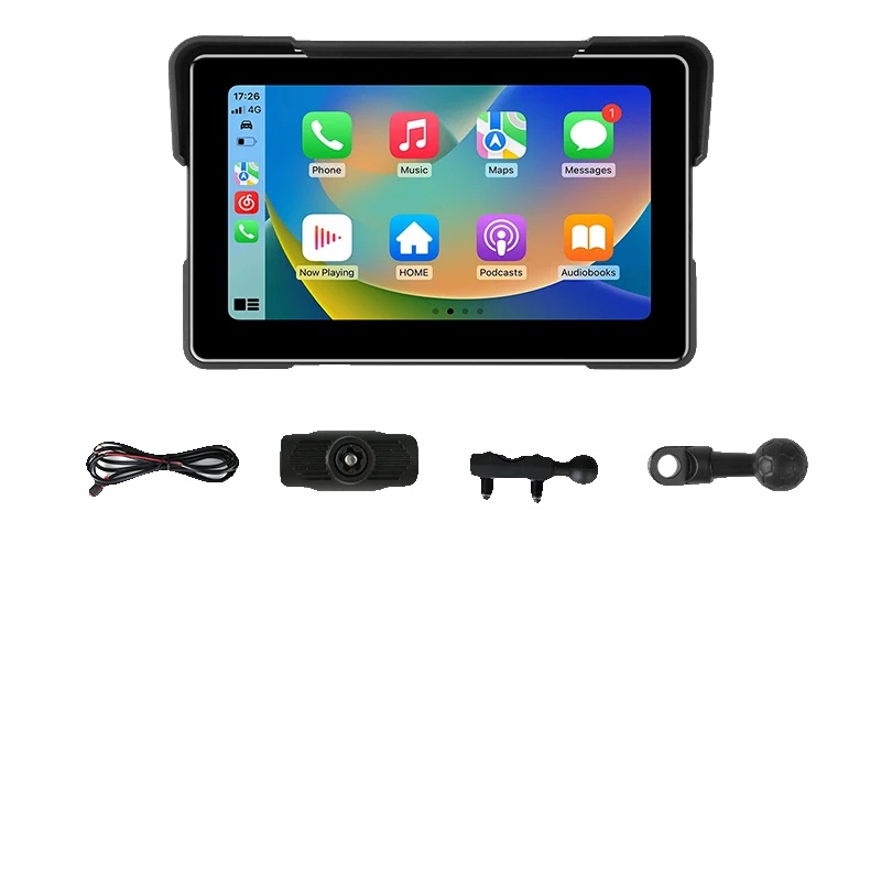Motorrad-navigationsdisplay, Kabelloses Carplay, Bluetooth-unterstützung, 7 Zoll Carplay