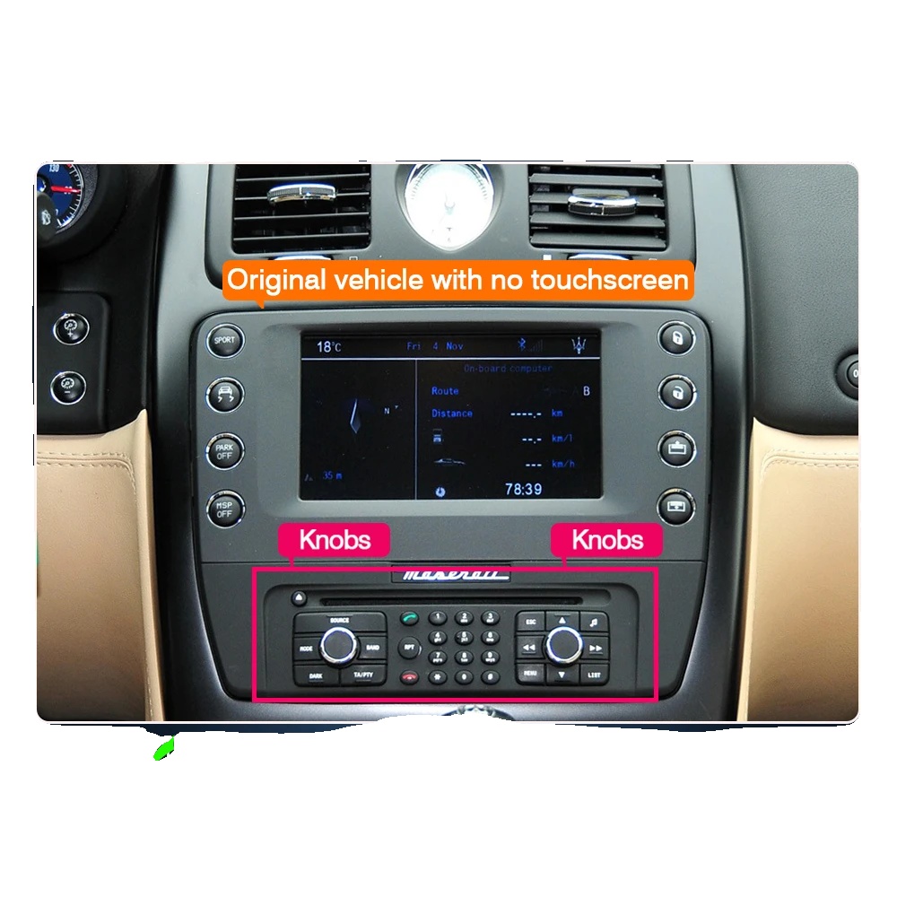 Carplay-adapter, Unterstützt Android Auto, Multimedia-integration, Maserati 2008-2012