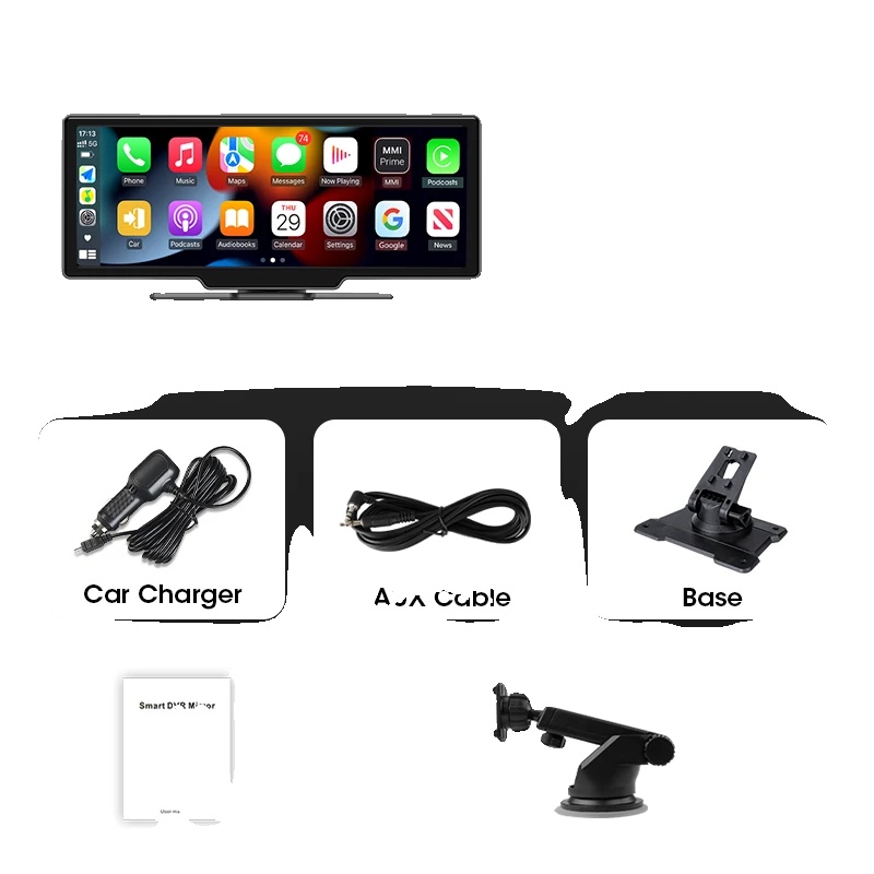 Auto-monitor, 10,26 Zoll Display, Unterstützt Carplay Und Android Auto, T86d- Kein Dvr