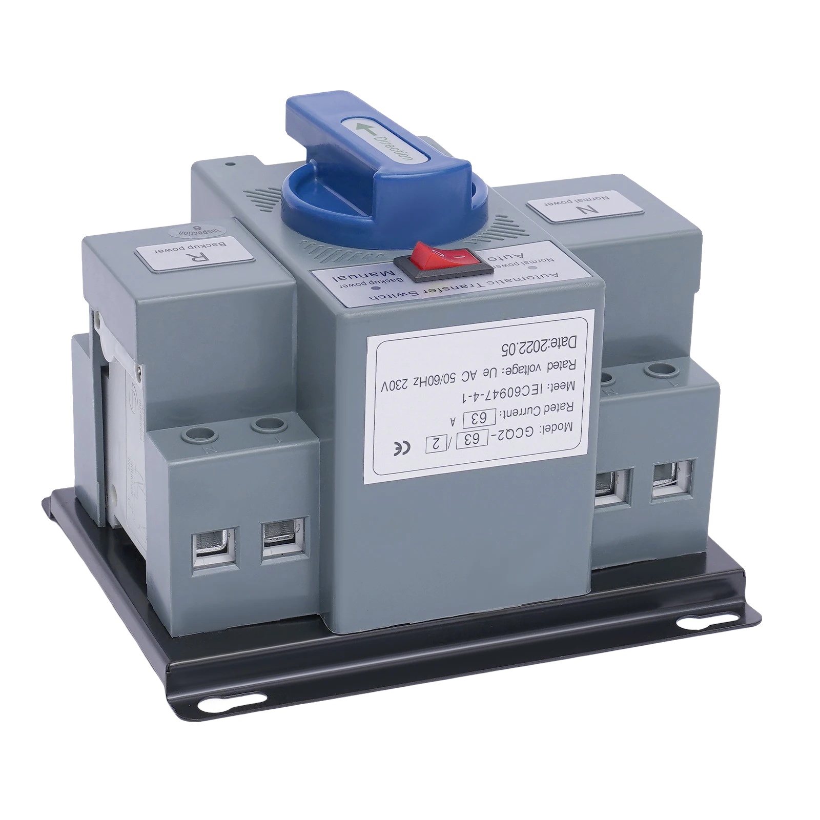 Automatischer Umschalter, Dualer Betriebsmodus, 63a Nennstrom, 63a