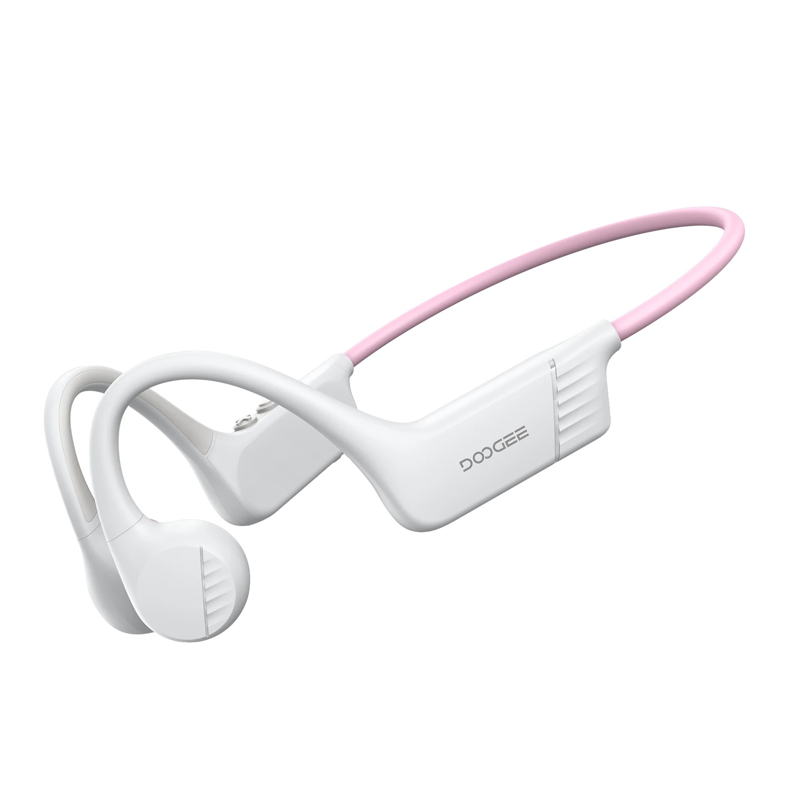 Knochenleitungs-kopfhörer, Offenes-ohr-design, Bluetooth 5.4, Weiß-rosa